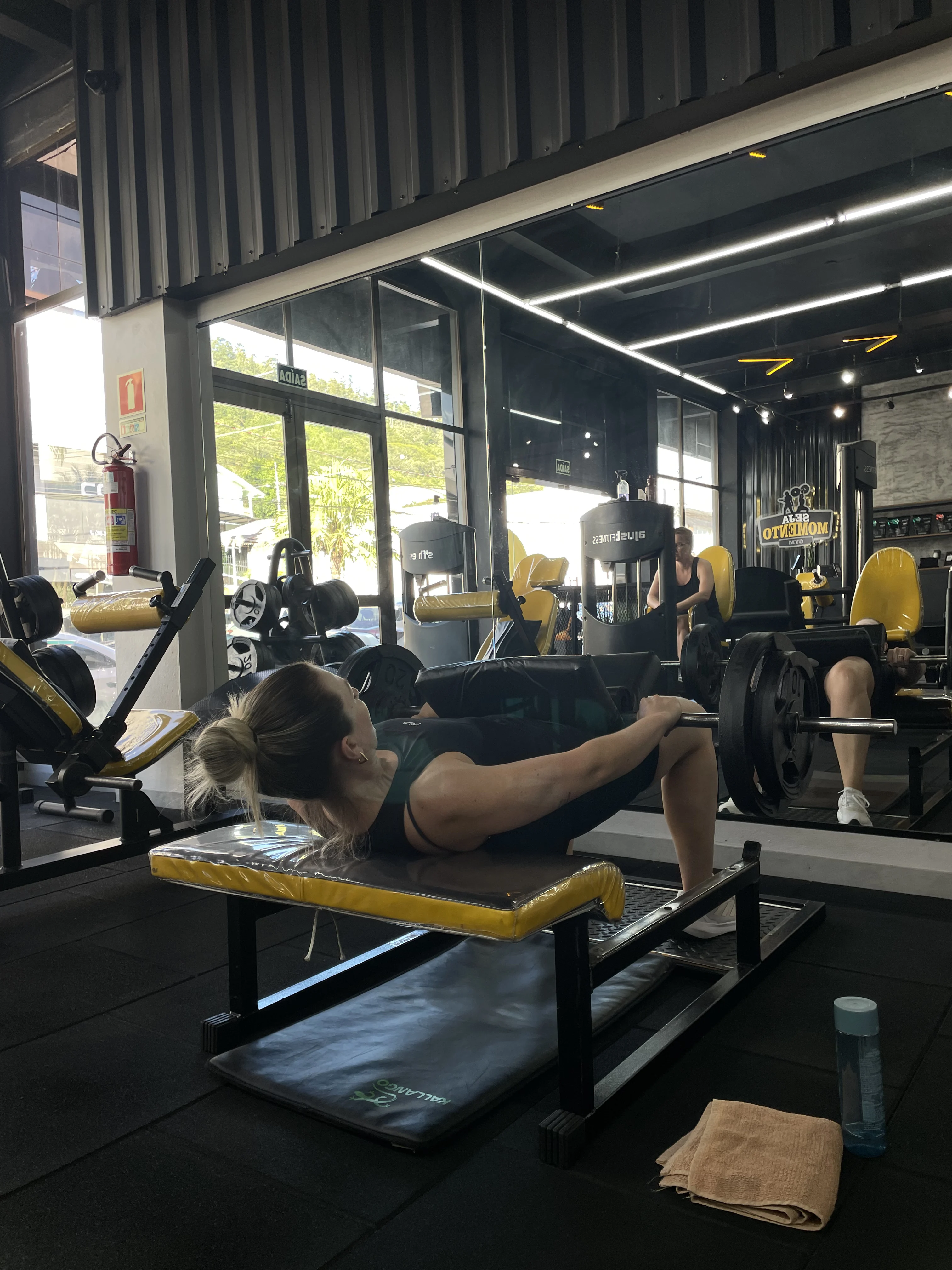 Espaço de equipamentos da Seja Momento GYM